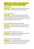 MDMP Exam- MPCCC Exam Questions and Answers &lpar;Latest Update 2026&rpar;&period;docx