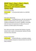 MDMP Step 3&comma; Step 4&comma; Step 5&comma; Step 6&comma; Step 7&comma; FOOTSTOMPS Exam Questions and Answers &lpar;Latest Update 2026&rpar;&period;docx