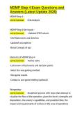 MDMP Step 4 Exam Questions and Answers &lpar;Latest Update 2026&rpar;&period;docx