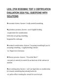 LEGL 2700 ROESSING TEST 3 CERTIFICATION EVALUATION 2026 FULL QUESTIONS WITH SOLUTIONS