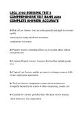 LEGL 2700 ROESSING TEST 3 COMPREHENSIVE TEST BANK 2026 COMPLETE ANSWERS ACCURATE