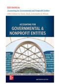 TEST BANK for Accounting for Governmental and Nonprofit Entities &lpar;19th Edition&rpar; by Neely&comma; Reck&comma; Lowensohn & Wilson 2026