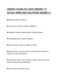 LESSON 4 EXAM CCJ 4644 QUIZZES 7 11 ACTUAL PAPER 2026 SOLUTIONS GRADED A&plus;