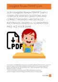 2026 Georgette Review PMHNP Exam 2  COMPLETE VERIFIED QUESTIONS AND  CORRECT ANSWERS with DETAILED  RATIONALES GRADED A&plus; GUARANTEED  PASS- ACE YOUR EXAM 