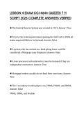 LESSON 4 EXAM CCJ 4644 QUIZZES 7 11 SCRIPT 2026 COMPLETE ANSWERS VERIFIED