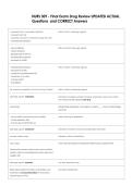 NURS 309 - Final Exam Drug Review UPDATED ACTUAL  Questions  and CORRECT Answers 