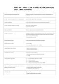 NURS 309 - FINAL EXAM UPDATED ACTUAL Questions   and CORRECT Answers 