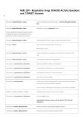 NURS 309 - Respiratory Drugs UPDATED ACTUAL Questions   and CORRECT Answers 