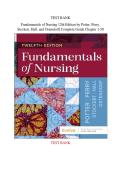 TEST BANK Fundamentals of Nursing &lpar;12TH ED&rpar; by Potter&comma; Perry&comma; Stockert&comma; Hall&comma; and Ostendorf&vert; Chapter 1-50 