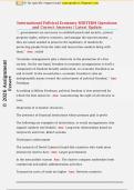 International Political Economy MIDTERM Questions  and Correct Answers &vert; Latest Update 