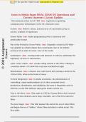 Intro to Media Exam FINAL EXAM OU Questions and  Correct Answers &vert; Latest Update