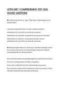 LETRS UNIT 1 COMPREHENSIVE TEST 2026 SOLVED QUESTIONS