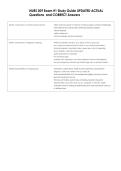 NURS 309 Exam &num;1 Study Guide UPDATED ACTUAL  Questions  and CORRECT Answers