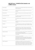 NURS 309 Exam 1 UPDATED ACTUAL Questions  and  CORRECT Answers