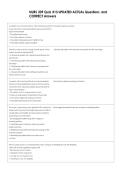 NURS 309 Quiz &num;13 UPDATED ACTUAL Questions  and  CORRECT Answers 