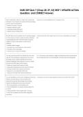 NURS 309 Quiz 7 &lpar;Chap 28&comma; 29&comma; 32&rpar; RESP 1 UPDATED ACTUAL  Questions  and CORRECT Answers