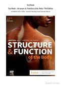 Test Bank - Structure & Function of the Body 17th Edition&period; By Kevin T&period; Patton &ndash; Anatomy & Physiology Exam Preparation Materia