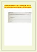 ATI PN FUNDAMENTALS PROCTORED EXAM 2023 70 QUESTIONS AND VERIFIED ANSWERS &lpar;SCREENSHOTS&rpar;&period;