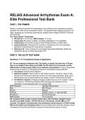 RELIAS Advanced Arrhythmias Exam A &lpar;2026&sol;2027&rpar; &vert; Complete Test Bank & Mentor's Analysis &vert; AHA 2025 Guidelines Integrated 