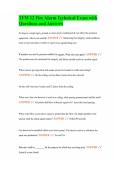 TFM 12 Fire Alarm Technical Exam with Questions and Answers