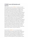 TFM08 Exam with Questions and Answers