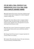 STR 581 WEEK 6 FINAL STRATEGIC PLAN PRESENTATION COCA COLA FINAL PAPER 2026 COMPLETE ANSWERS VERIFIED