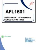 AFL1501 - ASSIGNMENT 1 SOLUTIONS &lpar; SEMESTER 1 2026 &rpar;