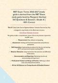 RBT Exam Terms 2026-2027 &lpar;study guide is derived from the RBT Exam study guide book by Margaret Hartley&rpar; 365 Questions & Answers &vert; Grade A &vert; 100&percnt; Correct This RBT Study Guide&colon; Pass the Registered Behavior Technician Exam the Easy Way &comma; 