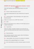JCHAPO COT Questions and Correct Answers &vert; Latest  Update 