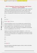 MCAT Chemistry Practice Questions and Correct  Answers &vert; Latest Update