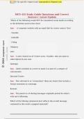 MCO 435 Study Guide Questions and Correct  Answers &vert; Latest Update