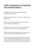 SWPPP FL STORMWATER 101 2026 QUESTIONS WITH SOLUTIONS GRADED A&plus;