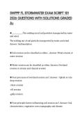 SWPPP FL STORMWATER EXAM SCRIPT 101 2026 QUESTIONS WITH SOLUTIONS GRADED A&plus;