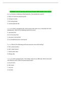 ASE BRAKES Exam &num;1 Questions with Correct Answers 100&percnt; Verified