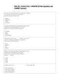 MIE-201&colon; Practice Test 1 UPDATED ACTUAL Questions and  CORRECT Answers