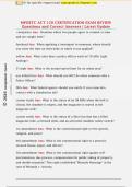 MPOETC ACT 120 CERTIFICATION EXAM REVIEW  Questions and Correct Answers &vert; Latest Update 