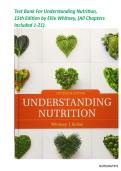 Test Bank For Understanding Nutrition&comma; 15th Edition by Ellie Whitney&comma; &lpar;All Chapters Included 1-21&rpar; 