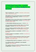 CS7638 Final Exam 2026 &ndash; Georgia Tech OMSCS Artificial Intelligence for Robotics &ndash; Complete Verbatim Q&A Cheat Sheet