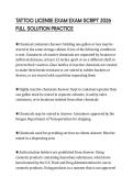 TATTOO LICENSE EXAM EXAM SCRIPT 2026 FULL SOLUTION PRACTICE