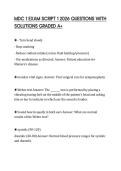 MDC 1 EXAM SCRIPT 1 2026 QUESTIONS WITH SOLUTIONS GRADED A&plus;