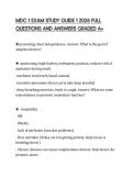 MDC 1 EXAM STUDY GUIDE 1 2026 FULL QUESTIONS AND ANSWERS GRADED A&plus;