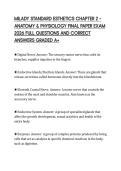 MILADY STANDARD ESTHETICS CHAPTER 2 &ndash; ANATOMY & PHYSIOLOGY FINAL PAPER EXAM 2026 FULL QUESTIONS AND CORRECT ANSWERS GRADED A&plus;