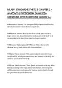 MILADY STANDARD ESTHETICS CHAPTER 2 &ndash; ANATOMY & PHYSIOLOGY EXAM 2026 QUESTIONS WITH SOLUTIONS GRADED A&plus;