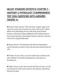 MILADY STANDARD ESTHETICS CHAPTER 2 &ndash; ANATOMY & PHYSIOLOGY COMPREHENSIVE TEST 2026 QUESTIONS WITH ANSWERS GRADED A&plus;