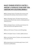 MILADY STANDARD ESTHETICS CHAPTER 2 &ndash; ANATOMY & PHYSIOLOGY EXAM SCRIPT 2026 QUESTIONS WITH SOLUTIONS GRADED A