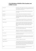 CTVA 300 Midterm UPDATED ACTUAL Questions and  CORRECT Answers