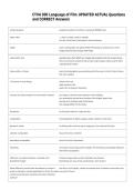 CTVA 300 Language of Film UPDATED ACTUAL Questions  and CORRECT Answers