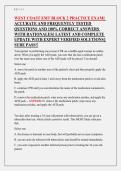 WEST COAST EMT Block 2 &ndash; Practice Exam &ndash; Complete and Updated Practice Questions with Verified Answers