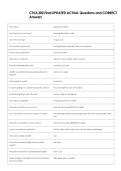 CTVA 300 Final UPDATED ACTUAL Questions and CORRECT  Answers 