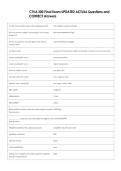 CTVA 300 Final Exam UPDATED ACTUAL Questions and  CORRECT Answers 